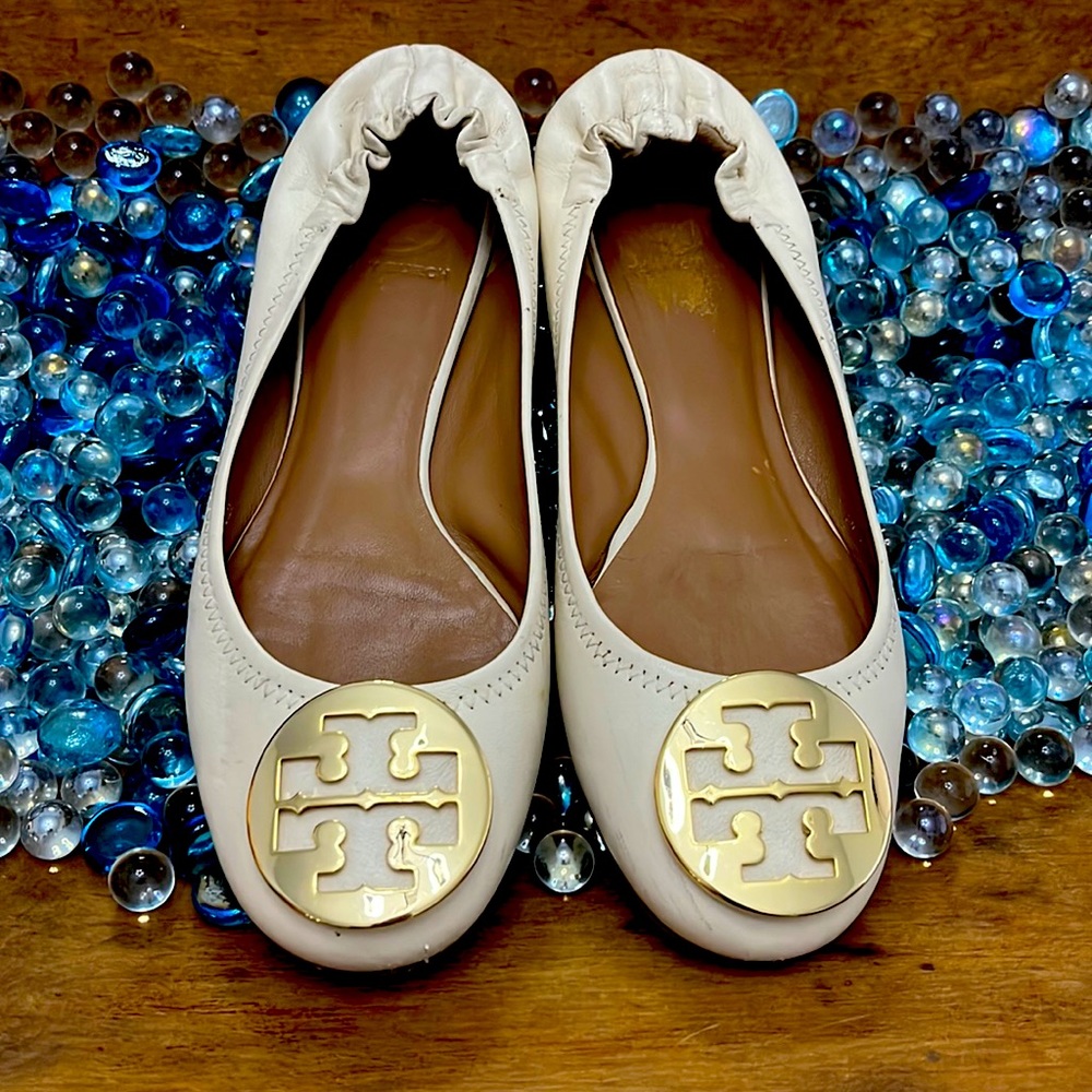 Tan Tory Burch Ballet flats